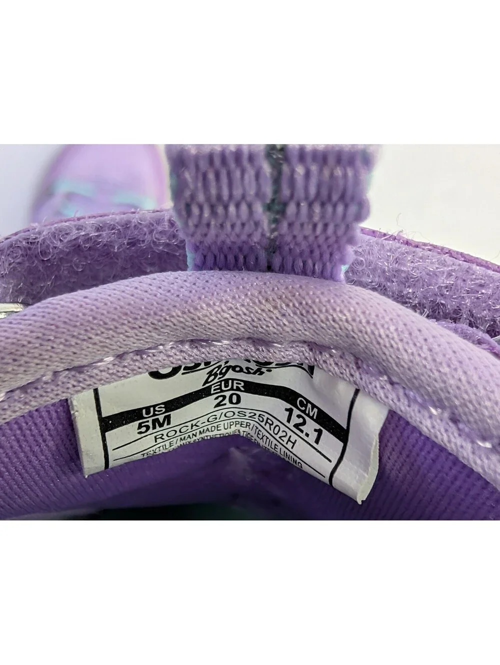 OshKosh B'gosh Toddler Girls Purple Athletic Shoes Size 5M